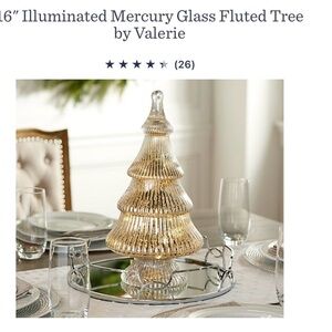 Illuminated Glass Fluted Tree by Valerie Parr Hill